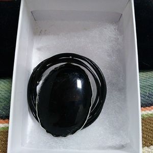 Onyx/sterling necklace